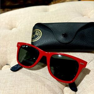 Red Ray Ban Sunglasses